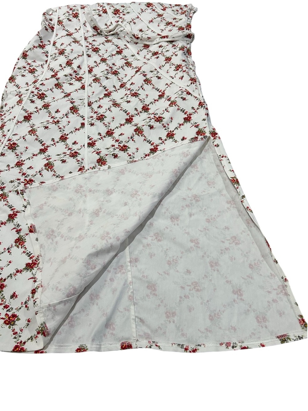 Baltic Born NWT Isla Tank Dress XL Sleeveless Floral Tie-Shoulder Midi Off White - Picture 9 of 16